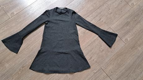 Sivé šaty, zara,s