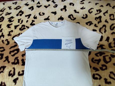 Bielomodre tricko puma vel. l, puma,l
