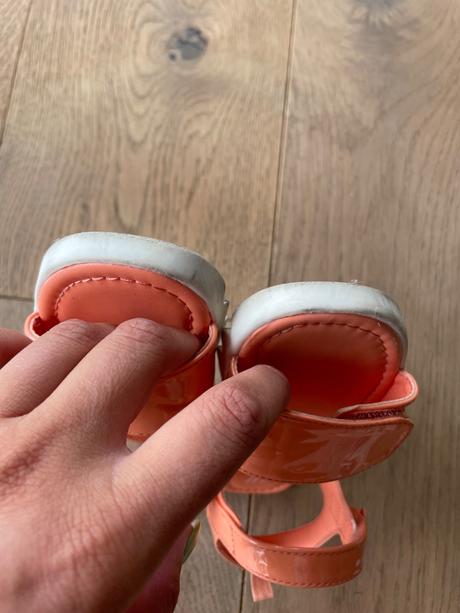 Oranzove sandalky, h&m,26