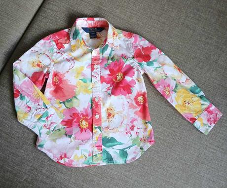Krásna značková košielka pre dievčatko, ralph lauren,92