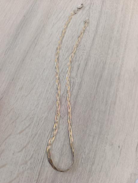 Trojfarebná strieborná retiazka, 