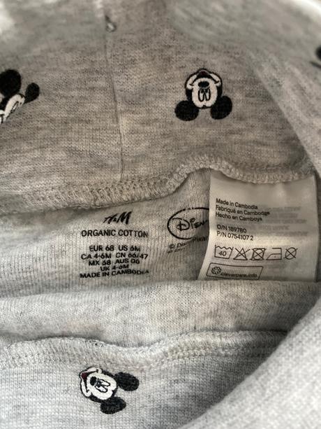 Teplaky mickey h&m, h&m,68