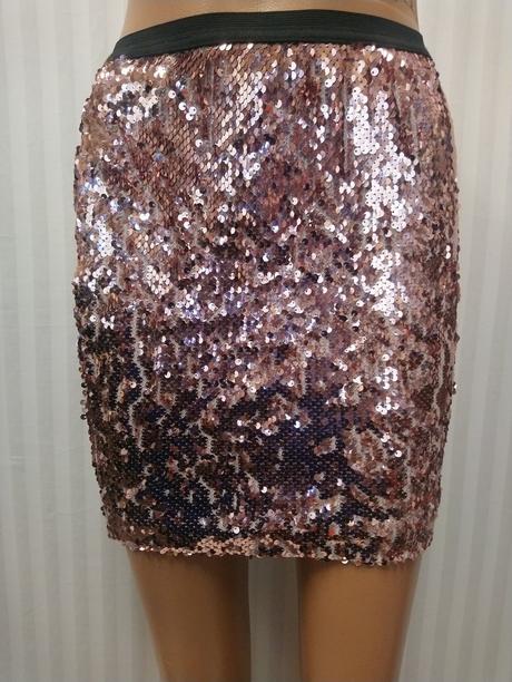 Dámska elastická sukňa s flitrami, loredana, s-m, m