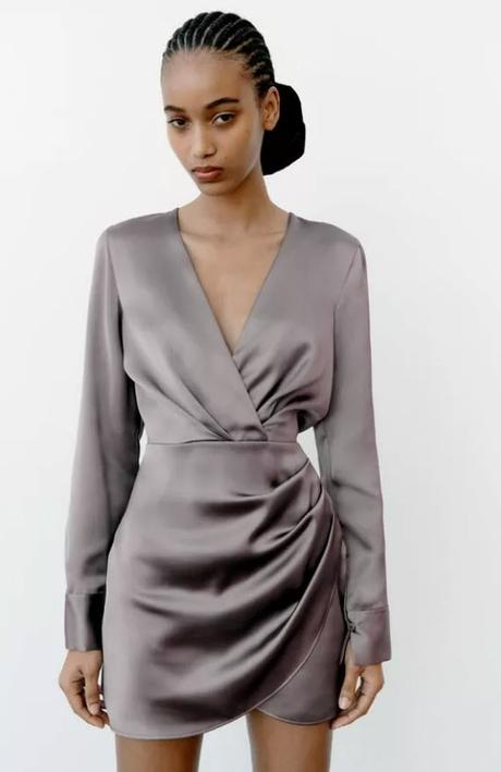 Nádherné saténové šaty značky zara, pc 40 eur, zara,m