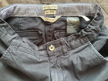 Modré nohavice, h&m,146