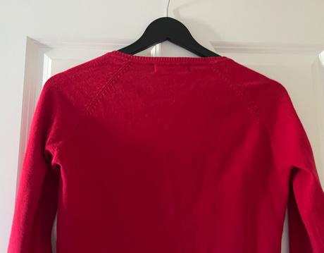 Tmavočervený svetrík na gombíky, zara, m/38, zara,m