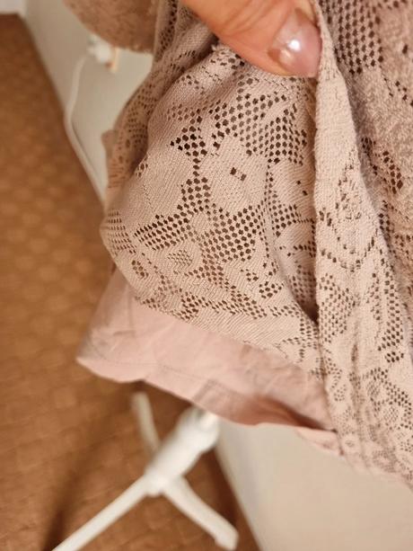 Staroružový  čipkový top yessica m, yessica,m