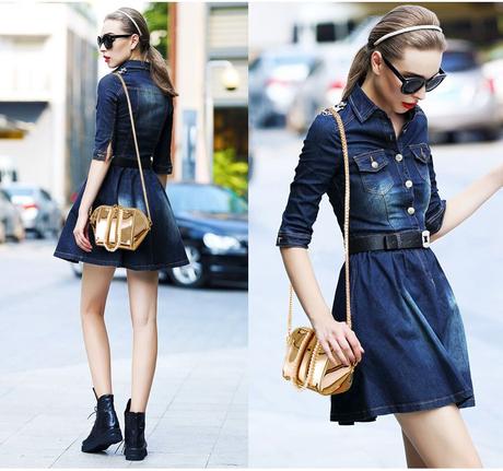 Luxusna zlata small messenger bag ,