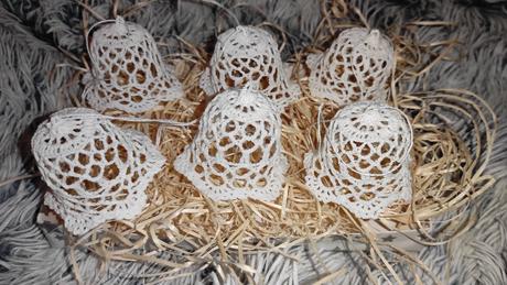 Hačkované vianočné ozdoby, 