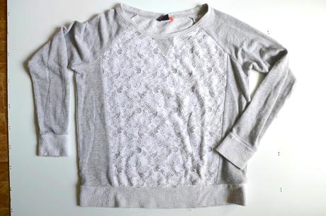 Tričko s čipkou, only,l