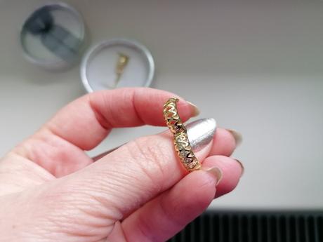 Pozlatené náušnice,