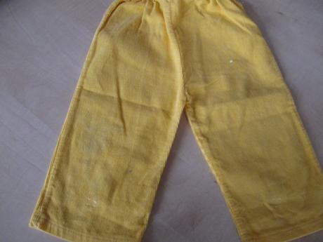 Žltá vestička + nohavice, 86