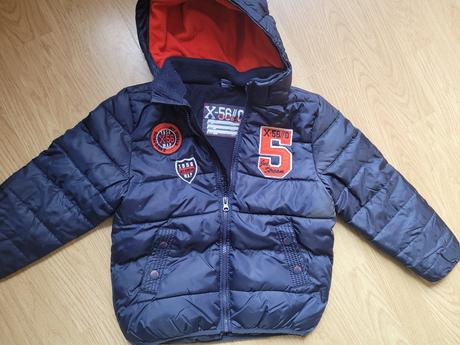 Oteplovačky, bunda a čiapka, h&m,116