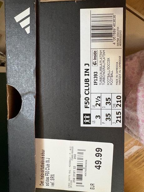 F50 adidas kopacky/halovky, adidas,35