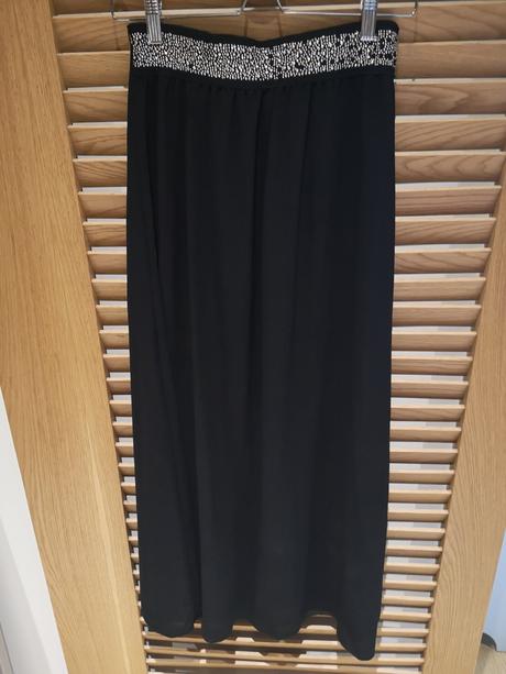 Dlhá čierna letná sukňa, m
