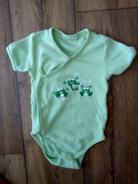 Zelene zavinov.body so žabkami 62/68, 68