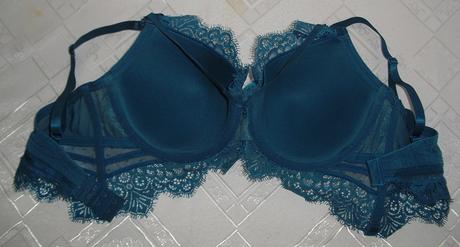 Luxusna podprsenka tyrkysova krajkovana, 85b