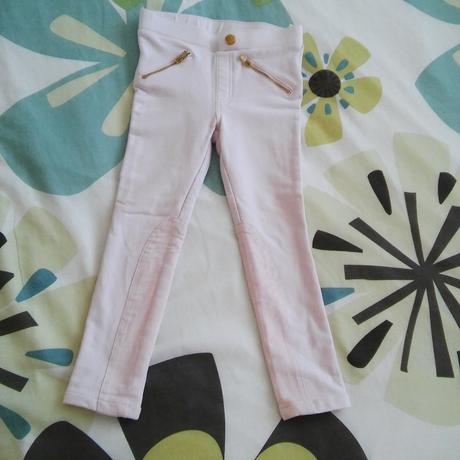 Ružové jegginsy, h&m,110