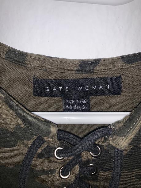 Maskáčový top, gate,s