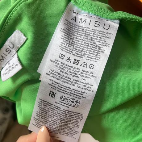 Zelený crop top, amisu,s