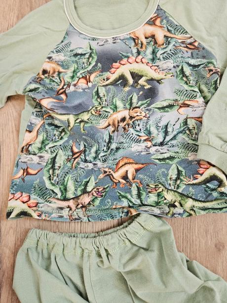 Detské dynosaurie bavlnené pyžamo, v.104, 104