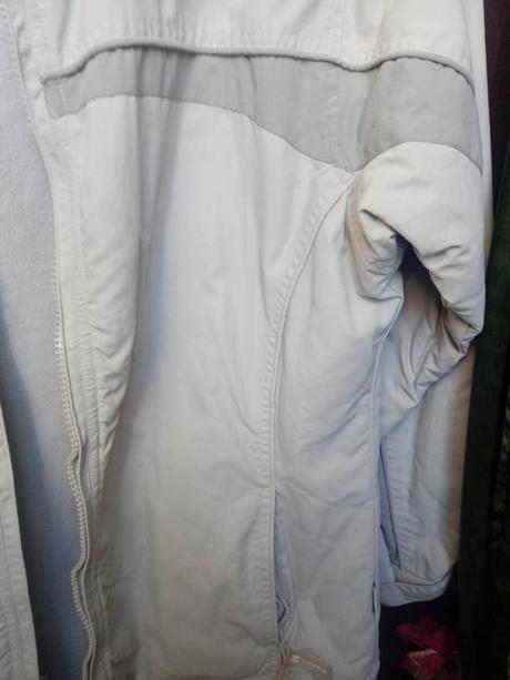 Sivá dvojstranná prechodná bunda - nová, m