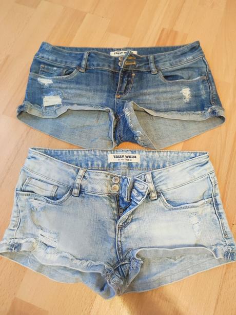 Riflové kraťasy tally weijl, tally weijl,34