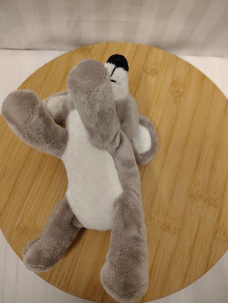 Plyšová sivo biela myška, 21 cm, 