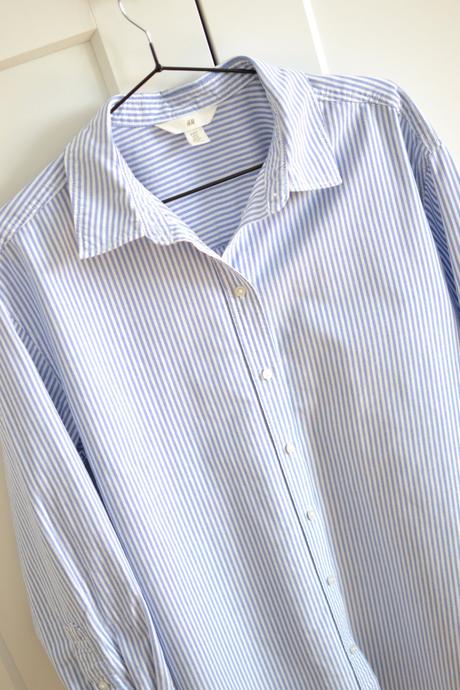 Bielo-modrá košeľa s, h&m,s