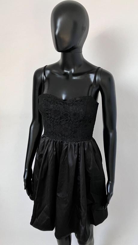 Čierne elegantné šaty h&m, h&m,xs