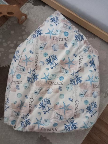 Sedací vak sako ocean vo veľkosti xxl, 