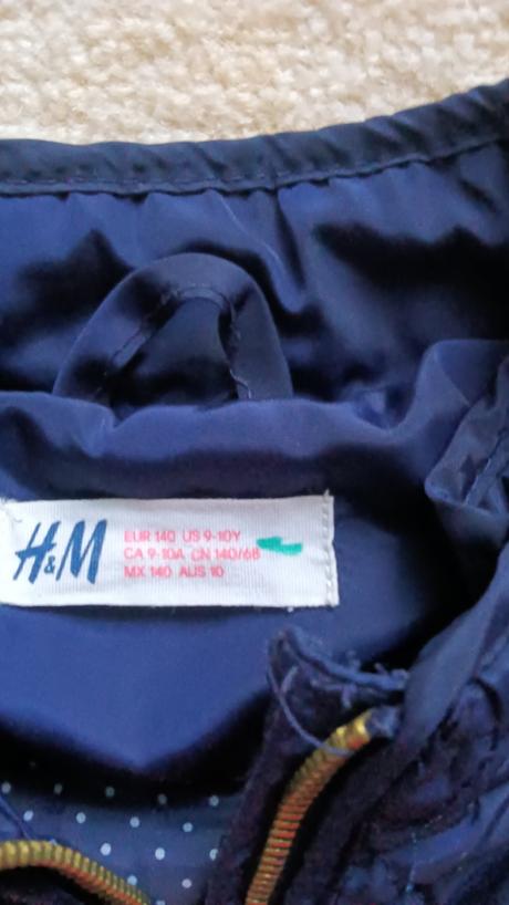 Prechodná prešívaná bunda h&m, h&m,140