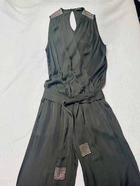 Khaki overal s ozdobami zn. pietro filipi originál, pietro filipi,40