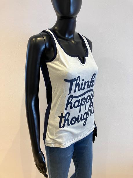 Dámske bielo-modré tričko s nápisom (38), gate,m