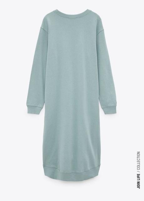 Teplakove saty s vreckami, zara,s