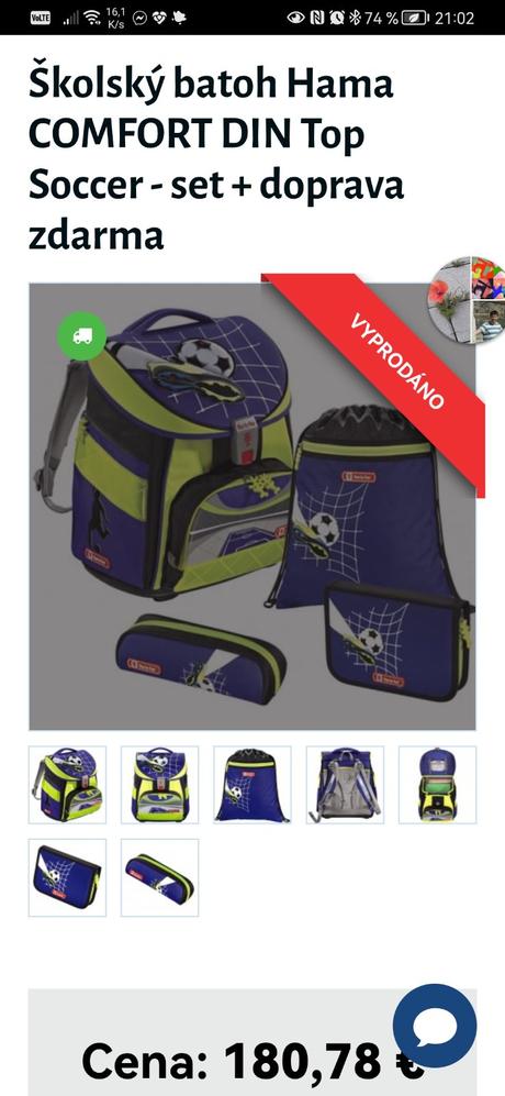 Školská aktovka hama step by step comfort din,