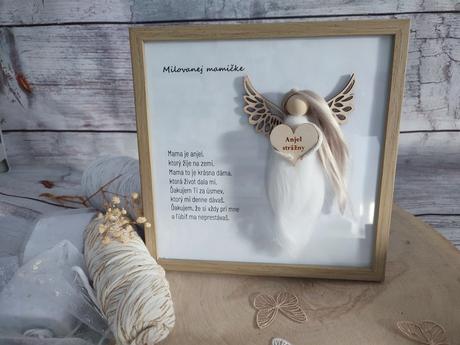 Anjel strážny macrame,