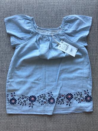 Šatky s vyšívanými kvetmi, zara,104