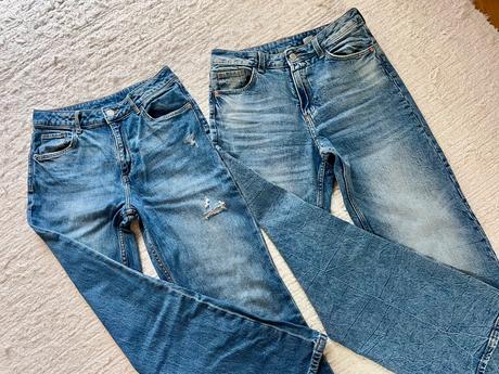 Moderné široké rifle h&m, v.152, h&m,152