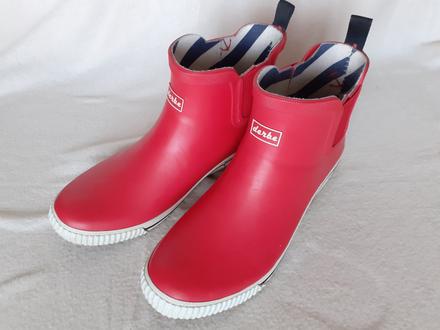 Dámske nízke červené gumáky derbe č.41, 41