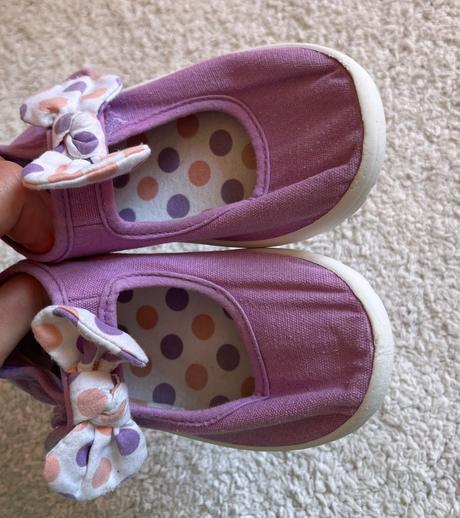 Fialové papuče na suchý zips, 26, 26
