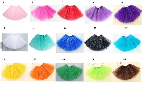 Tutu sukňa detská dámska trblietkava aj bez nova, <50 - xs