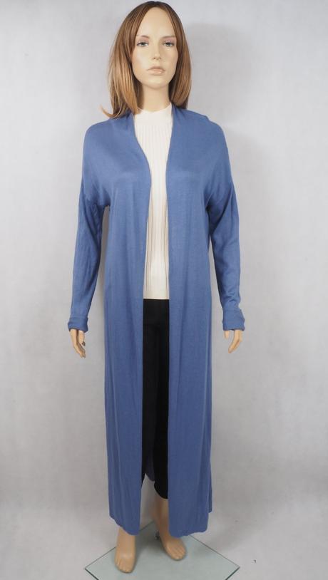 Modrý úpletový kardigan halston, m