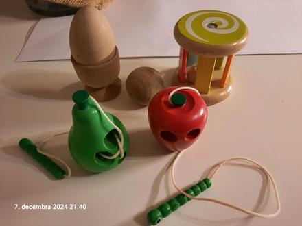 Montessori drevene hračky, 