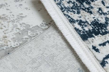 Koberec duke 51378 krém / modrý - betón - 80x150cm,