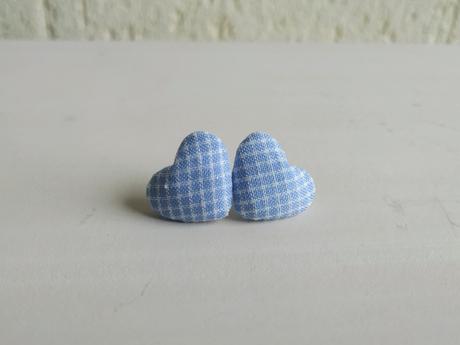 Kárované srdiečka na ušká, 