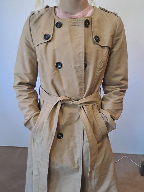 Béžový kabát z lindex c.m, lindex,m