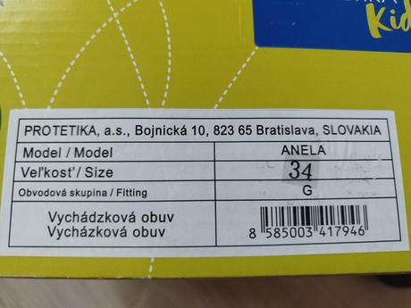 Kožené topánky anela, protetika,34