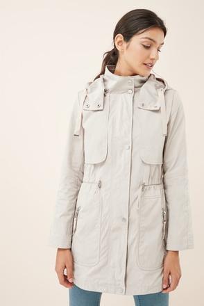 Béžový zateplený trenčkot, next,40 / l