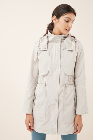 Béžový zateplený trenčkot, next,40 / l